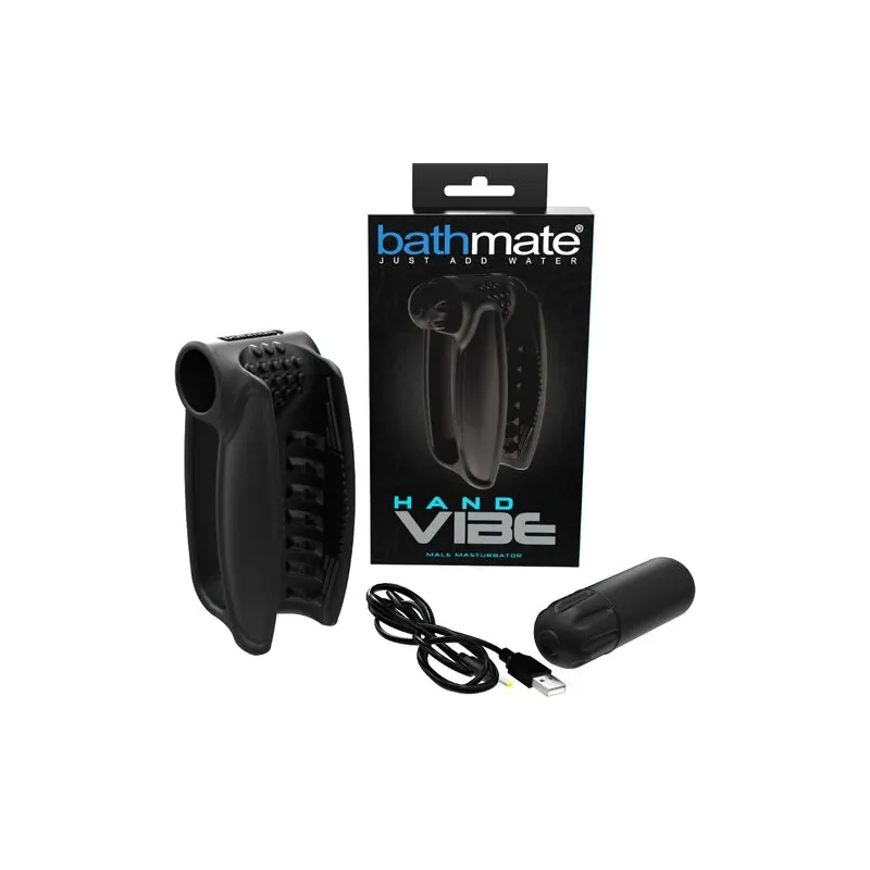 Masturbateur masculin Bathmate vibrant en silicone avec ailes souples pour stimulation du pénis