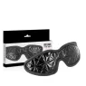 Maschera per occhi in pelle vegana nera BEGME BLACK EDITION, regolabile per giochi BDSM