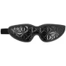 Maschera per occhi in pelle vegana nera BEGME BLACK EDITION, regolabile per giochi BDSM