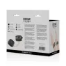 Manette per caviglie Premium BEGME Black Edition in pelle vegana nera con fibbia in metallo senza nichel regolabili