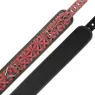 Collare per schiavi BDSM in pelle vegana rossa BEGME RED EDITION con anello metallo