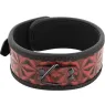 Collare per schiavi BDSM in pelle vegana rossa BEGME RED EDITION con anello metallo