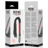 Roter veganer Leder Flogger BEGME RED EDITION - BDSM-Peitsche mit weichen Riemen für Dominanzspiele