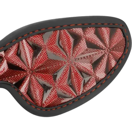BEGME RED EDITION Augenmaske aus rotem Neopren, verstellbar, Vorderansicht.