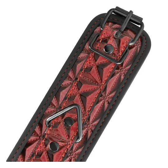 Manette BEGME rosse in pelle vegana con imbottitura in neoprene, accessorio bondage premium