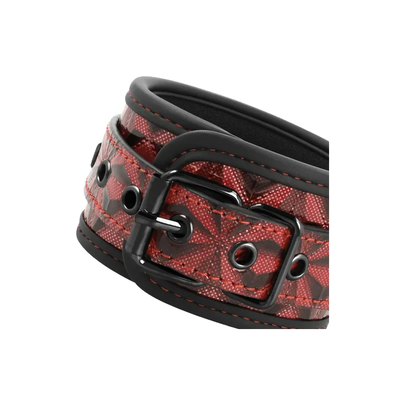 BEGME rote Handschellen aus veganem Leder mit Neopren-Innenfutter, Bondage-Zubehör