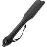 Paddle en cuir végétalien noir BEGME Black Edition, accessoire BDSM à poignée ergonomique