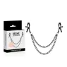 Red nipple clamps with chain, Begme Red Edition brand, BDSM accessory stainless steel nickel-free.