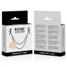 Pinze per capezzoli rosse con catena, marca Begme Red Edition, accessorio BDSM in acciaio inossidabile senza nichel.