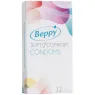 Preservativos Beppy Doux y Confort 12 unidades, caja azul y blanca, látex natural con lubricante.