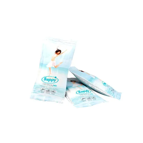 Scatola di tamponi igienici umidi Beppy Soft Confort, 2 unità, confezione bianca e blu
