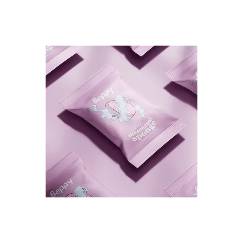 Tampons hygiéniques Beppy Soft Comfort humide, boîte de 30 unités, protection confortable sans fil.