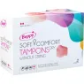 Tampone igienico Beppy Soft-Confort Sec senza filo, 2 pezzi, bianco, protezione confortevole durante il ciclo.