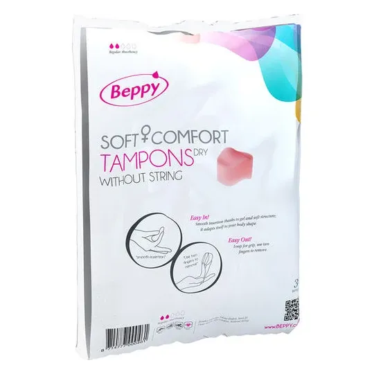 Box of 30 string-free tampons Beppy Soft-Confort Sec for discreet protection