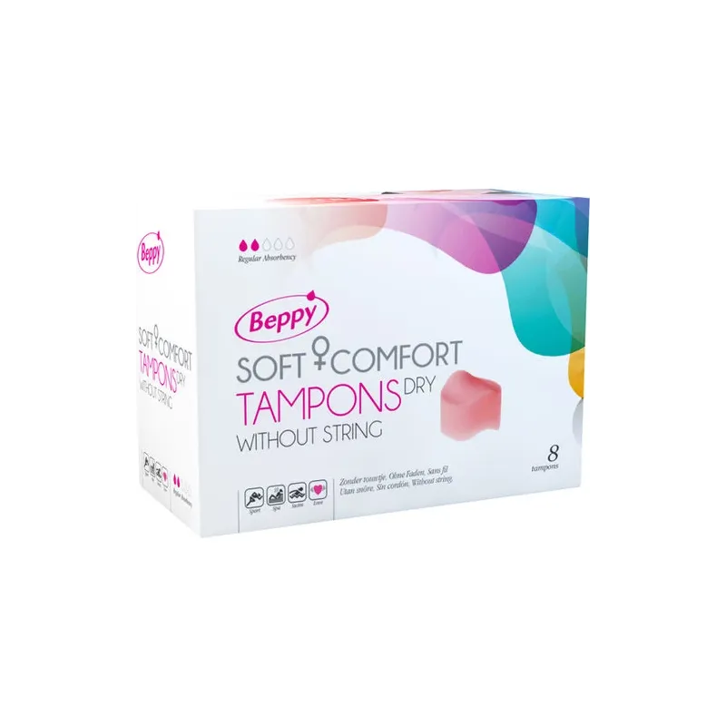 Tamponi Beppy senza filo, 8 pezzi – comfort morbido, protezione massima, utilizzabili in piscina e durante i rapporti.