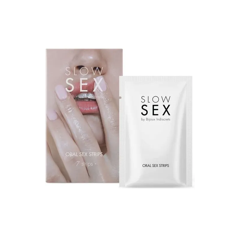Oralsex-Kühlstreifen mit Minzgeschmack, SLOW SEX, 7 Stück, schmelzen auf der Zunge