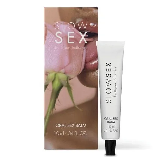 Oralsex-Balsam mit Kokosnuss-Geschmack von Slow Sex, kühlende Wirkung für Gleitfähigkeit beim Oralverkehr
