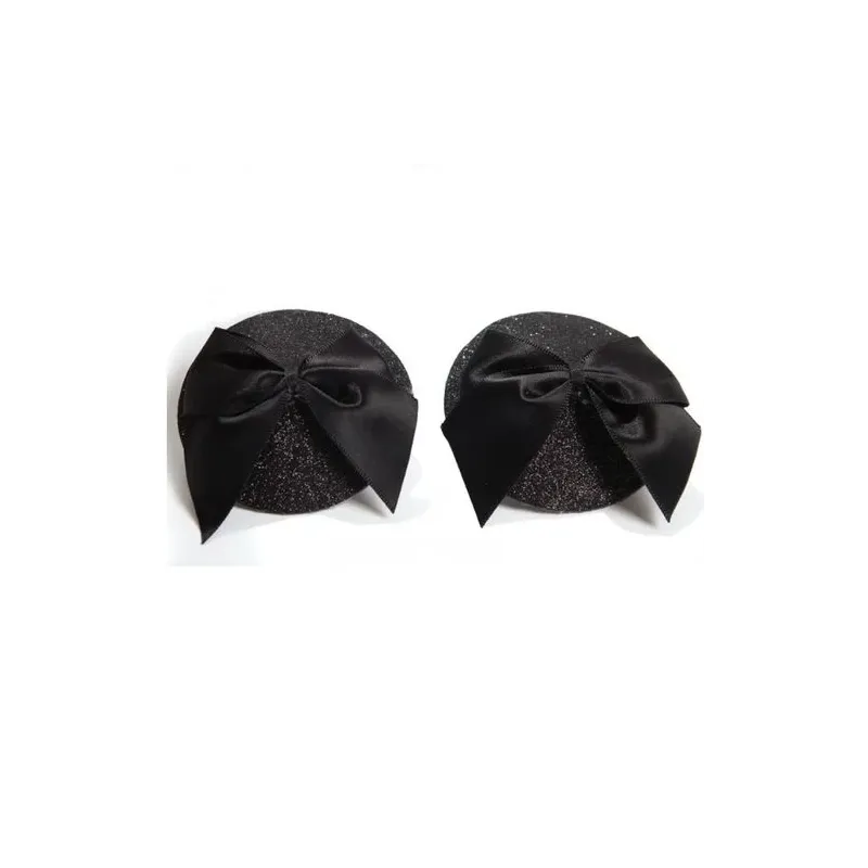 Shiny reusable self-adhesive burlesque pasties by Bijoux Burlesque Pasties set of 2 pairs diameter 6 cm