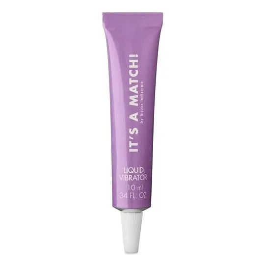 Vibratore liquido Match 10 ml di Bijoux Love Cosmetiques per stimolazione clitoridea in flacone.