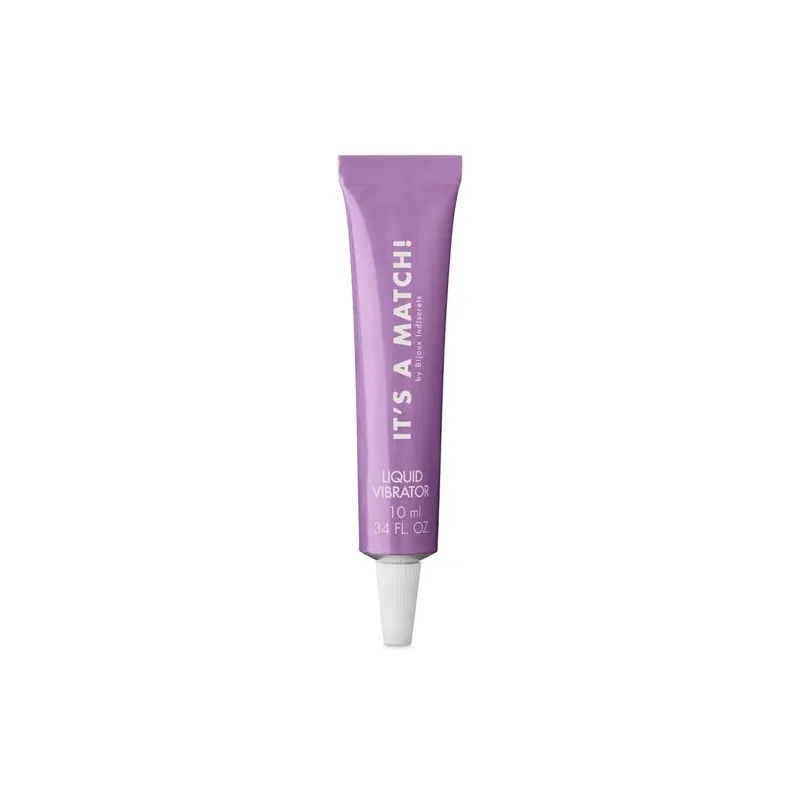 Vibratore liquido Match 10 ml di Bijoux Love Cosmetiques per stimolazione clitoridea in flacone.