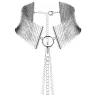 Collana metallica regolabile argento BIJOUX DÉSIR MÉTALLIQUE per gioiello o bondage morbido