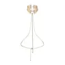 Collare bondage metallico dorato regolabile BIJOUX DESIRE METALLIQUE con cintura a catena