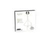 Verstellbare schwarze metallische Halskette Désir Métallique, Bondage-Accessoire aus Gliederkette mit Gürtelkette