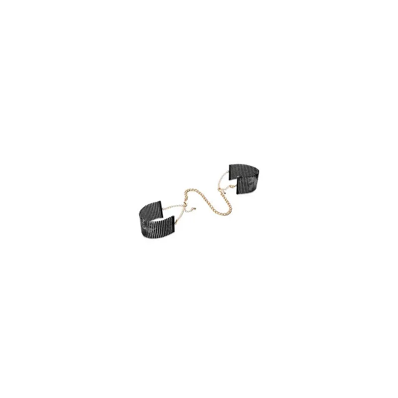 Manette in maglia metallica nera di Bijoux Désir Métallique accessorio originale bracciale seduzione