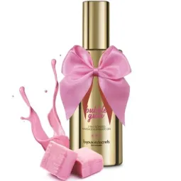 Gel massaggio e lubrificante intimo 2-in-1 profumato alla gomma da masticare fragola BIJOUX LOVE COSMETIQUES 100 ml