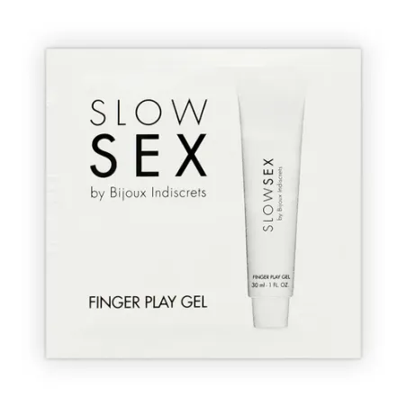 Gel de massage lent monodose Slow Sex, à base d'eau, arôme noix de coco, glissant et hydratant