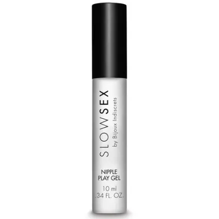 Gel stimulant mamelons Slow Sex 10 ml effet froid, applicateur métallique, emballage aluminium