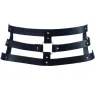 Cinturón laberinto negro de Bijoux Indiscrets con pulsera, convertible en esposas para bondage.