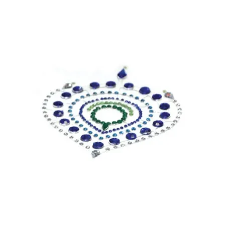 Bijou intime flamboyant bleu et vert métallique de la marque Bijoux Désir Métallique.