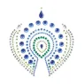 Bijou intime flamboyant bleu et vert métallique de la marque Bijoux Désir Métallique.