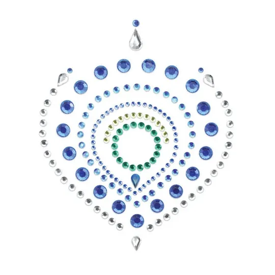 Bijou intime flamboyant bleu et vert métallique de la marque Bijoux Désir Métallique.