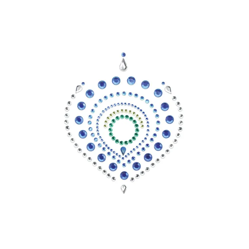 Bijou intime flamboyant bleu et vert métallique de la marque Bijoux Désir Métallique.
