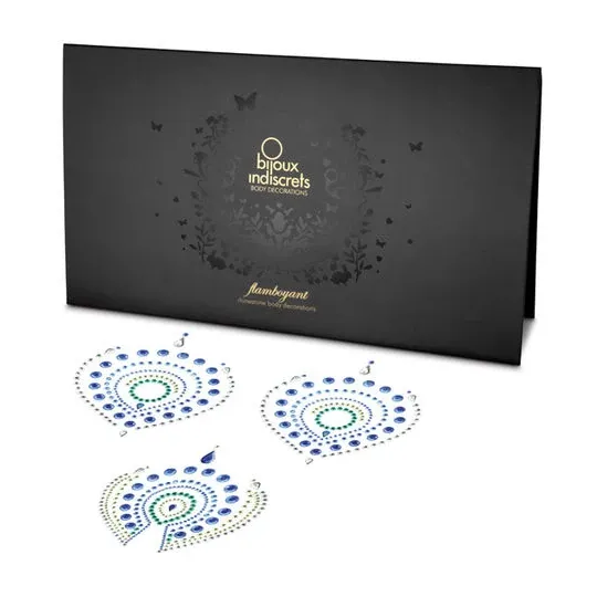 Bijou intime flamboyant bleu et vert métallique de la marque Bijoux Désir Métallique.