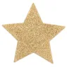 Cerotto per capezzolo a stella oro BIJOUX FLASH COLLECTION, decorazione glitter riutilizzabile.