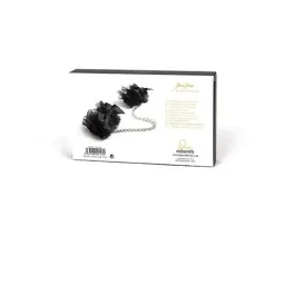 Esposas de organza y satín de Bijoux Indiscrets Frou Frou, accesorio elegante para bondage erótico