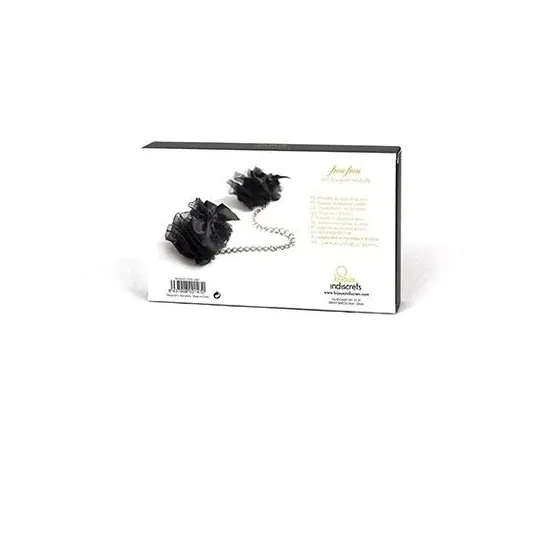 Esposas de organza y satín de Bijoux Indiscrets Frou Frou, accesorio elegante para bondage erótico