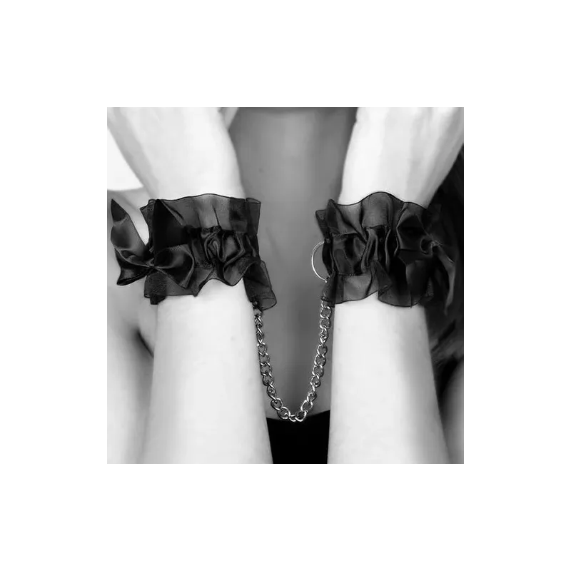 Organza Handschellen von Bijoux Indiscrets Frou Frou, elegantes Bondage Accessoire für erotische Spiele