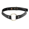 Collana choker nera regolabile in poliuretano Maze Bijoux Indiscrets, stile BDSM