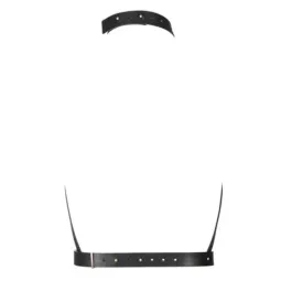 Imbracatura nera regolabile a H di Bijoux Maze, accessorio bondage per giochi BDSM