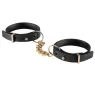 Bracciali manette neri regolabili Bijoux Maze per giochi bondage e accessorio moda