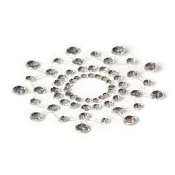 Copricapezzoli argento BIJOUX JEWELRY, due pezzi per decorazione sensuale argento