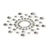 Copricapezzoli argento BIJOUX JEWELRY, due pezzi per decorazione sensuale argento