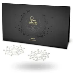 Copricapezzoli lilla Bijoux Jewelry con perla dorata, modello Indiscrets Mimi, due pezzi