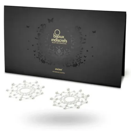 Copricapezzoli lilla Bijoux Jewelry con perla dorata, modello Indiscrets Mimi, due pezzi