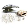 Copricapezzoli lilla Bijoux Jewelry con perla dorata, modello Indiscrets Mimi, due pezzi