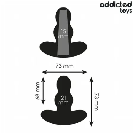 Hohl Analplug Größe S Addicted Toys medizinisches Silikon Vorderansicht